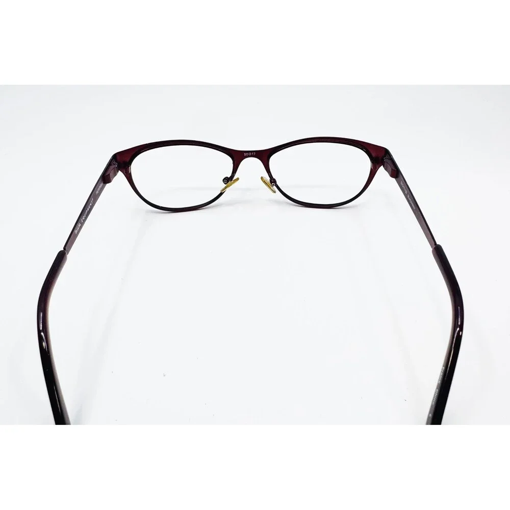 B.U.M. Equipment Eyeglasses Womens Black Wine Fictitious Cat Eye 50-17-135